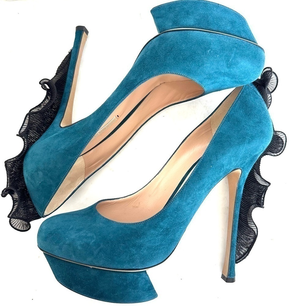 Nicholas Kirkwood Pumps, Frill Heels, size 41